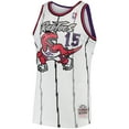 thumbnail image 2 of Men's Mitchell & Ness Vince Carter White Toronto Raptors 1998/99 Hardwood Classics Swingman Jersey, 2 of 3