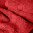 thumbnail image 5 of Superior Egyptian Cotton Heavyweight 6-Piece Towel Set, Red, 5 of 8