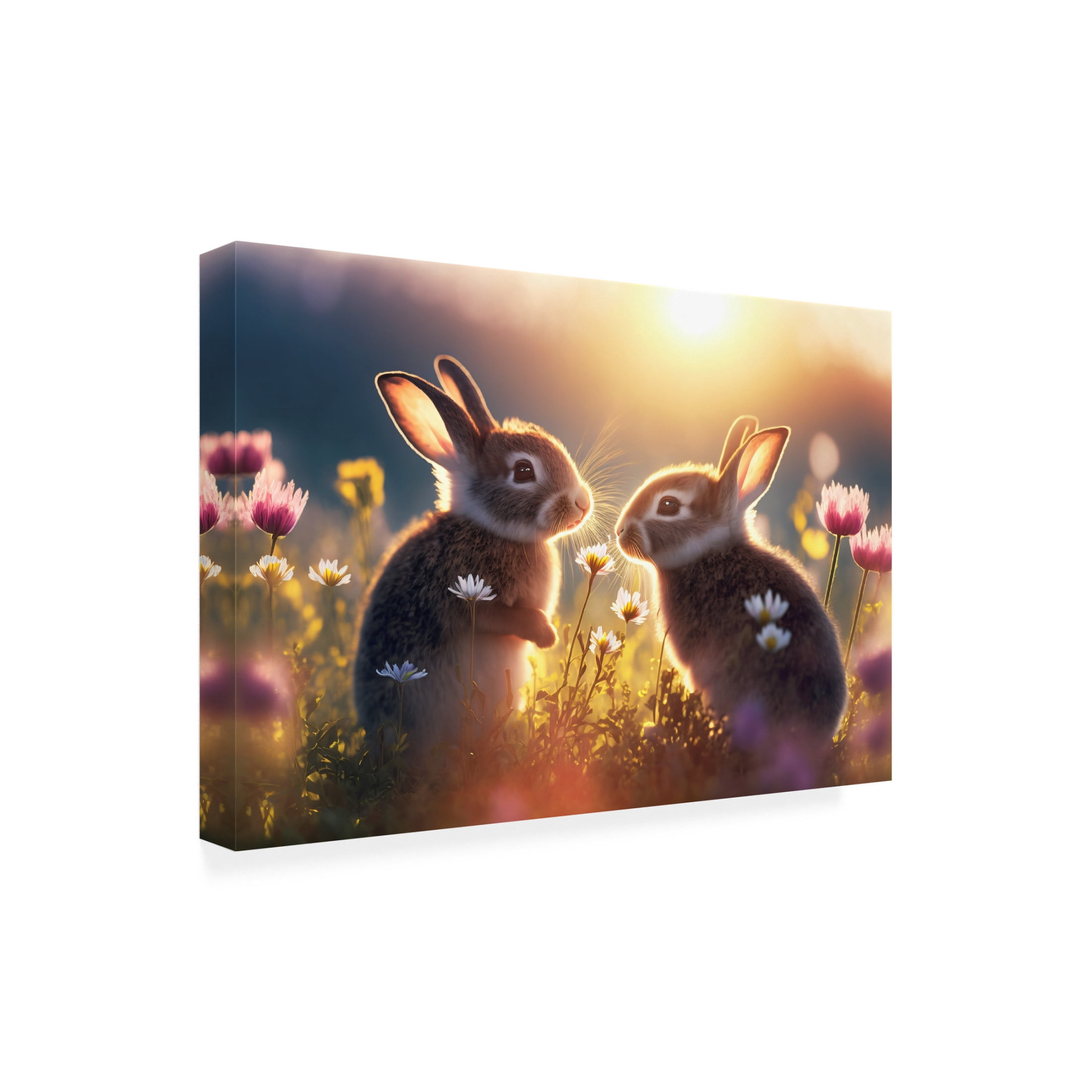 Canvas Wall Art - Ray Heere 'Woodland Animals 17' Wall Art for Living Room, Bedroom, or Office Décor by Trademark Fine Art - 32 x 22 Inches