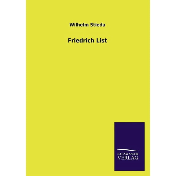 Friedrich List (Paperback)