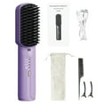 thumbnail image 1 of Fer à Lisser Portable Rechargeable par USB, Boucles, Lisse, Double Usage, Peigne Lissant pour Cheveux, 1 of 9