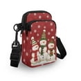 thumbnail image 3 of XYZCANDO Snowman Small Crossbody Bags for Teen Heart Cellphone Messenger Handbag with Zipper Stylish Cross Body Phone Purse with Adjustable Strap for Running Shop Travel, 3 of 7