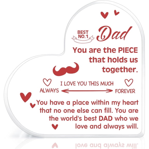 Dad Gifts from Kids Daughter Son, Best Dad Ever Gifts, Christmas Birthday Thanksgiving Present for Father, Best Dad Definition Decorative Signs & Plaques