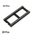 thumbnail image 3 of Unique Bargains 20pcs 15.2mm Row Pitch 2 Row 32 Round Pins DIP IC Chip Socket Adaptor, 3 of 6