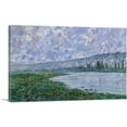 thumbnail image 1 of ARTCANVAS The Seine at Vetheuil 1880 Canvas Art Print by Claude Monet - Size: 18" x 12" (0.75" Deep), 1 of 9