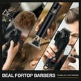 thumbnail image 2 of Professional Cordless Men's Hair Clipper Set, 6500RPM Motor, Stainless Steel Blades, 150min Runtime, LED Display, USB Rechargeable, Trimmer/Beard/Sideburn Tool for Home/Barber Shop, 2 of 6