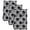 Black, White, Charcoal, variant on Burnt Orange Geometric Kitchen Towels Set of 2, Black White Boho Absorbent Dish Towels for Kitchen, Microfiber Hand Towel, Quick Drying Tea Towel for Cleaning Decorative Dishcloths