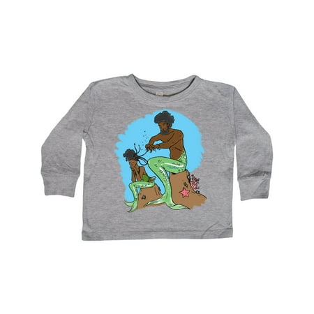 

Inktastic Mer Dad and Daughter Braiding Beautiful Black Hair Gift Toddler Boy or Toddler Girl Long Sleeve T-Shirt