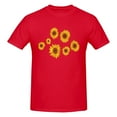 thumbnail image 5 of Pretty Sunflowers Men'S Basic Short Sleeve T-Shirt Red X-Large, 5 of 5