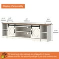 thumbnail image 4 of WAMPAT Modern Farmhouse TV Stand for up to 85" TVs Wood Entertainment Center with Open Storage for Living Room, White, 4 of 5