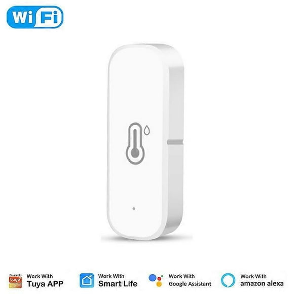 Tuya WiFi Temperature Humidity Sensor Smart Life APP Monitor Smart Home Work With Alexa Google Home No Hub Required--Wifi 1Pcs