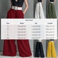 thumbnail image 3 of SAWOBUUN Women High Waist Wide Leg Pants with Belt Pleated Flowy Palazzo Elegant Casual Pants with Pockets, 3 of 5