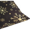 thumbnail image 7 of GZHJMY Gold Snowflake Throw Pillow Cover 16 x 16 Inch, Soft Square Cushion Case for Couch Sofa Bedroom Car Farmhouse Home Decor Home Decor, 7 of 7