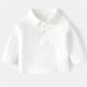 thumbnail image 2 of Gibobby Camisa&nbsp;Vaquera Niños Infante Niño Niño Bebé Niños Niñas Sólido Camiseta de manga larga Blusa Tops Trajes Ropa(Blanco, 12-18 Meses), 2 of 3