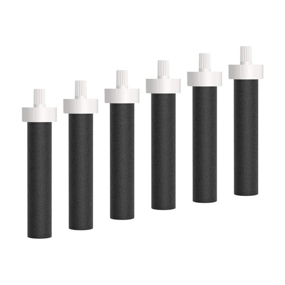 Nispira Activated Carbon Water Bottle Filter Replacement Compatible with Brita BB06 Hard Sided Stainless Steel and Plastic Bottle, 6 Packs