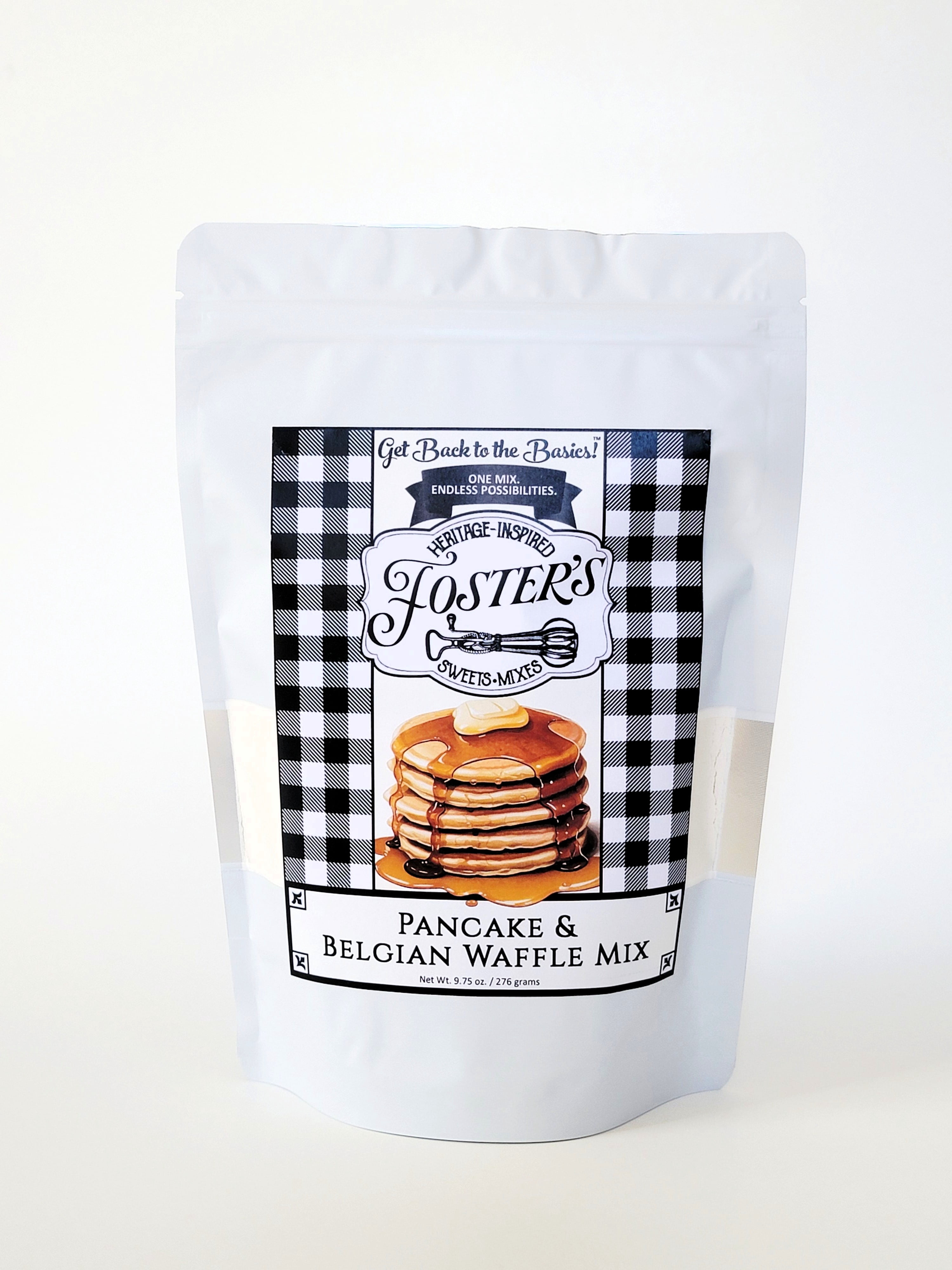 Foster's Sweets & Mixes Pancake & Belgian Waffle Mix, 9.75 Ounces, Pack of 6