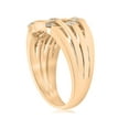 thumbnail image 3 of Bague Mode pour Femme en Or Jaune 1 Ct avec Vrai Diamant 14 K Main Droite à Multiples Rangées, 3 of 4