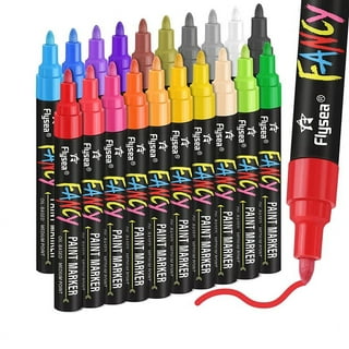 Emraw Jumbo Permanent Markers Durable Assorted Colors Bullet Tip Waterproof  Quick Drying Bold Line Perfect for Signs and Posters