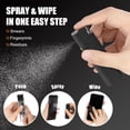 thumbnail image 3 of walrfid Computer Screen Cleaner Spray, Car Touchscreen Mist Cleaning Kit for Electronic Laptop, iPad, iPhone, Smart Phone, MacBook Pro, TV Monitor, Tablet, Car Display,with White Graffiti Case - Black, 3 of 6