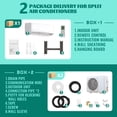thumbnail image 2 of TACOOL Split Air Conditioner 9000BTU Mini Split Air Conditioner&Heater, 17 SEER2 AC Unit Cools Rooms up to 450 Sq. Ft, Energy Efficient Inverter AC with Heat Pump (115 V), 2 of 8