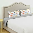 thumbnail image 3 of Yayeee Pillowcase Standard Size Set of 2 Satin Wrinkle Resistant Pillow Case, Colorful Retro Floral, 3 of 7