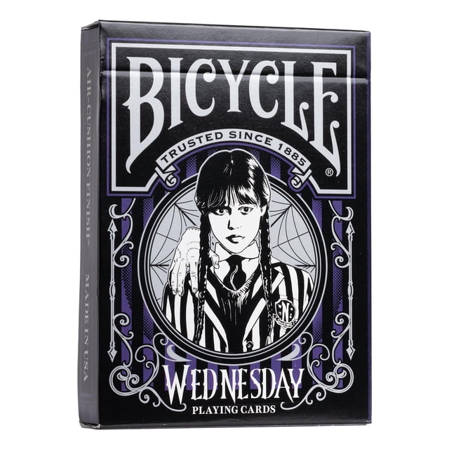 Naipes Bicycle: baraja Wednesday Addams
