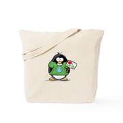 CafePress - Love Earth Penguin Tote Bag - Unisex Canvas Tote Bag, Beige, 1-Piece