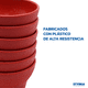 thumbnail image 4 of Set de Molcajetes de Plástico de 12.6 cm / 6 piezas color Rojo, 4 of 7