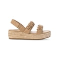 thumbnail image 3 of Sun + Stone Womens Jamie Platform Open Toe Heel Sandals  Tan 9 Medium (B,M), 3 of 4
