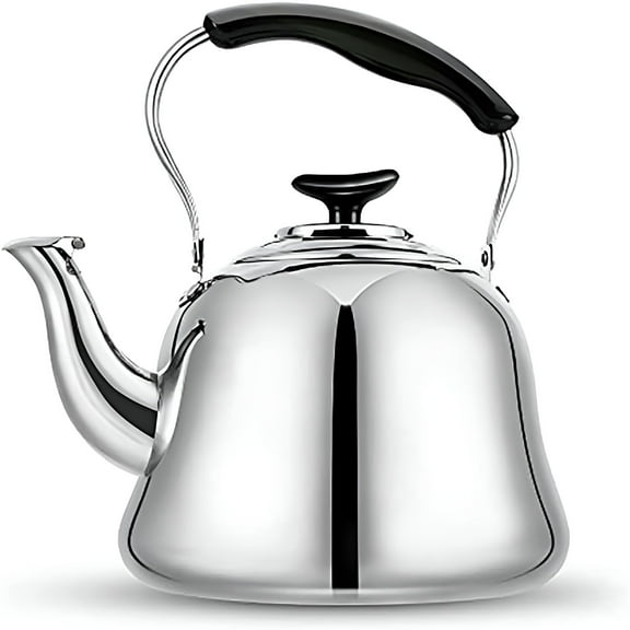 ACDANC Tea Kettle Stovetop Teapot 2 Liter Stainless Steel Hot Water Kettle Whistling Tea Kettles With Folding Handle,Fast To Boil,Perfect for Daily Tea and Coffee