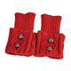thumbnail image 5 of 1 par de calentadores de piernas de punto, medias de invierno cálidas para mujer, puños de botas rojo, 5 of 9