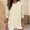 Beige, variant on LEBONYARD Womens Shirts under $5,Long Sleeve Womens Tops,Women's Casual Striped Printed V-neck Rolled Up T-shirt Long Sleeved Top Purple S