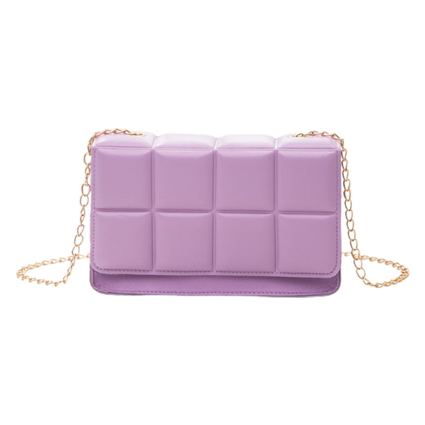 Bolsa de almohada de celosía prensada, bolsa femenina de acrílico, bolsa cuadrada pequeña portátil para mujer