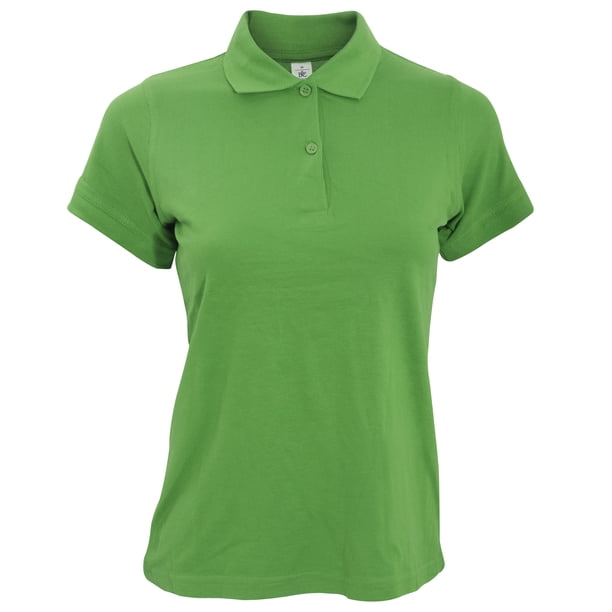 B&C- Polo de manga corta Safran Pure para mujer (Verde Real)
