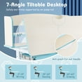 thumbnail image 3 of GLINTEX Height Adjustable Kids Study Desk Children Study Table with Tilt Desktop, 3 of 10