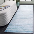 thumbnail image 2 of SAFAVIEH Tacoma Kagan Abstract Machine Washable Runner Rug, Grey/Aqua, 2'6" x 8', 2 of 11
