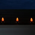 thumbnail image 6 of 25 OptiCore C7 Orange Halloween LED Bulb String Lights with Shatterproof Bulbs Indoor Outdoor String Lights, 12" Spacing, 25ft, Black Wire, 6 of 7