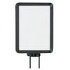 Lavi Industries 50-1141SV-MB Vertical Swivel Mount Sign Frame, 8.5 x 11 In. Matte Black