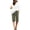 XWR1-Army Green, variant on Womens Knee Length Shorts Cotton Linen Casual Drawstring Waist Bermuda Shorts Straight Leg Loose Fit Casual Summer Long Shorts with Pockets