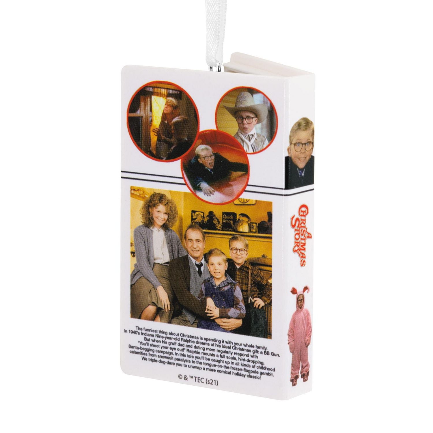 Hallmark A Christmas Story Retro Video Cassette Case Christmas Ornament