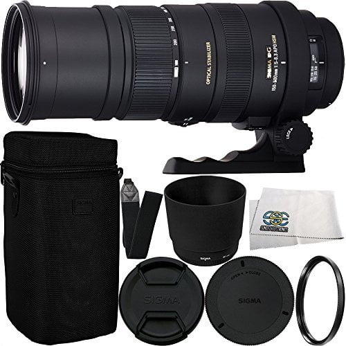 Sigma 150 500mm F 5 6 3 Apo Dg Os Hsm Lens For Nikon F Mount Bundle Walmart Com Walmart Com