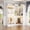 White, variant on Homieasy 56.5'' x 31.5 Corner Closet Organizer and Storage System with 4 Hanging Rods and Shelves, White