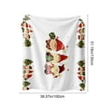 thumbnail image 3 of Large Christmas Print Blanket, Plush Flannel Throw for Living Room, Warm Festive Decor for Couch and Holiday Gift Giving(M,39"×51"), 3 of 7