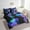 Purple Blue Green, variant on YST Corgi Kids Comforter Set Queen 7 Piece,Cute Dog Paw Decor Bed in A Bag With Sheet Set Boys Girls Lovely Puppy Animal Bedding Set Yellow Corgi Reversible Bed Set