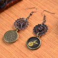 thumbnail image 4 of Pendientes de Engranajes de Reloj de Bolsillo Salvador Steampunk Bronce, 4 of 7