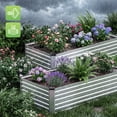 thumbnail image 7 of Gianna Metal Raised Garden Bed, 8x4x2ft Outdoor Planter Box, Raised Garden Beds for Planting Plants Vegetables, Flowers, Silver, 7 of 7