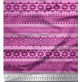 thumbnail image 1 of Soimoi Polyester Crepe Fabric Aztec Geometric Print Fabric by The Yard 52 Inch Wide, 1 of 3