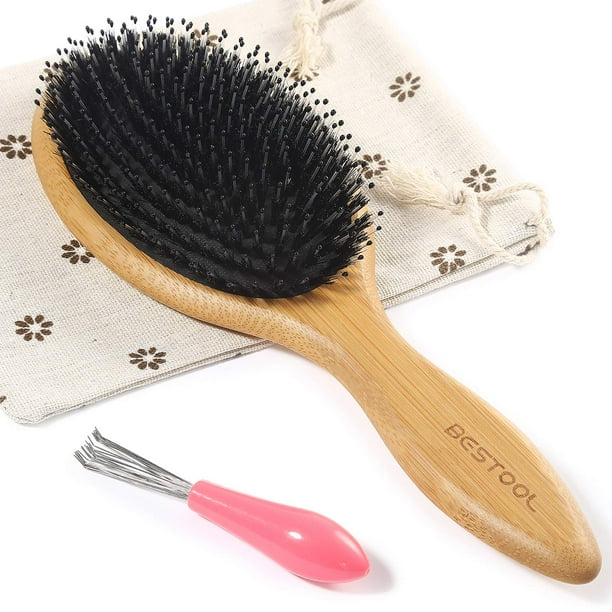 BESTOOL Hair Brush, Boar Bristle Hair Brushes for Women men Kid, Boar