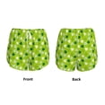 thumbnail image 3 of Yiaed St Patrick's Day7 Print Women's Running Shorts with Liner 3 Zipper Pockets Elastic Workout Athletic Gym Yoga Shorts-X-Large, 3 of 7