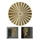 thumbnail image 4 of Escultura colgante de fondo artístico de pared con círculo dorado de hierro para oficina E, 4 of 9